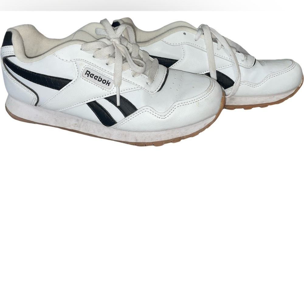 REEBOK Glide Women's US 7 black and white athletic sneakers shoes